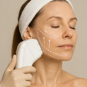 Woman having HI-FU to reduce wrinkles call LA LIPO Bridgnorth Now!