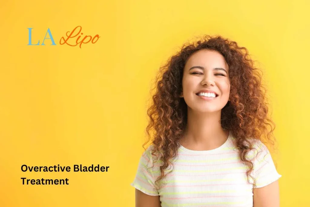 woman smiling about overactive bladder treatment Bridgnorth solutions